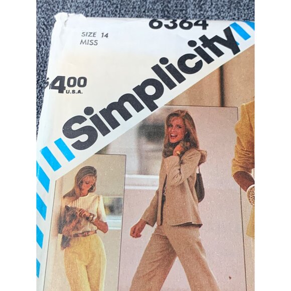 Simplicity Misses Skirt Pants Shirt Coat Sewing Pattern sz 14 6364 - uncut - Picture 10 of 11